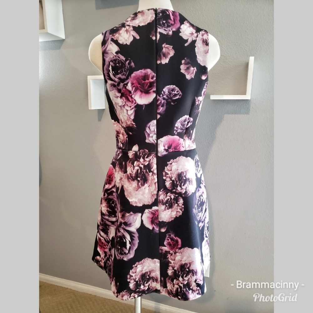 Asos Floral Swing Bateau Neck Midi Dress - Picture 2 of 8